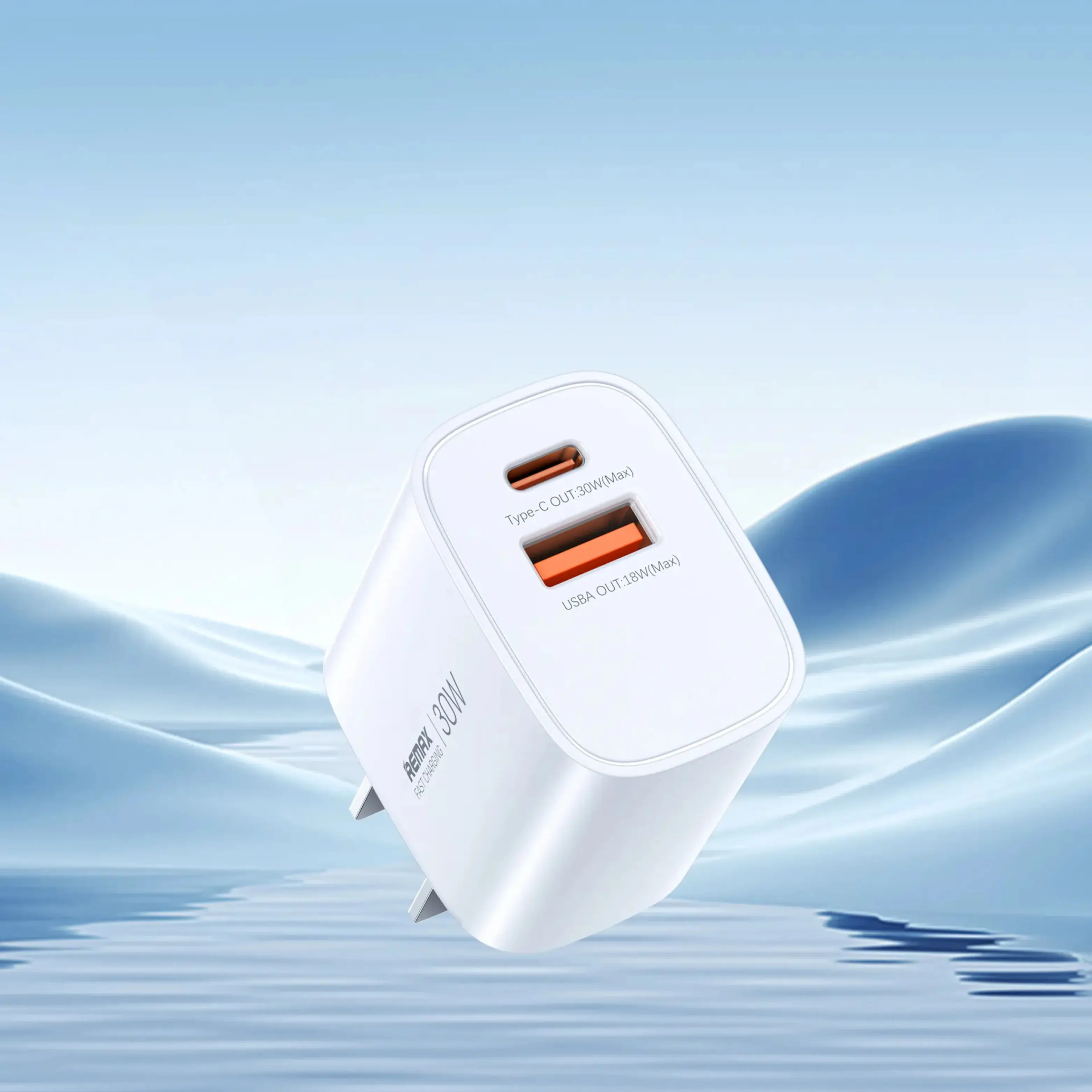 Remax U187-AC30W Dual Port Gallium Nitride Fast Charger